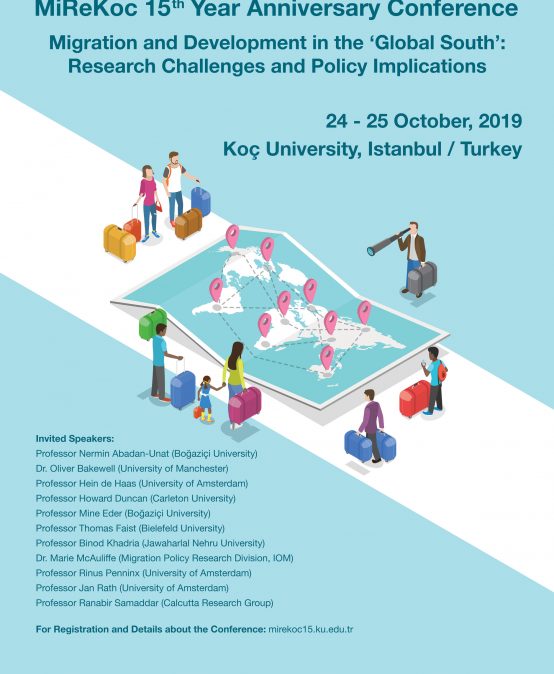 MiReKoc 15 Year Anniversary Conference “Migration and Development in the ‘Global South’: Research Challenges and Policy Implications” Call for Papers for Young Scholars and Early Career Academics