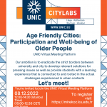 UNIC Virtual Meeting Platform “Age Friendly Cities: Participation and Well-being of Older People”